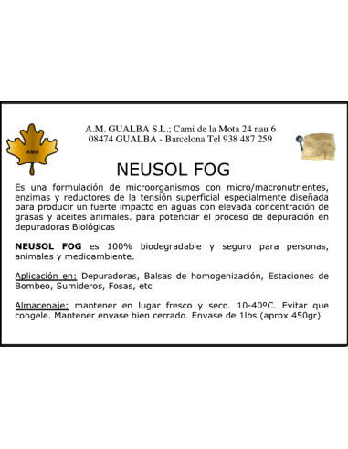 Neusol FOG - Bacterias para Aguas... Neusol FOG - Bacterias para Aguas...
