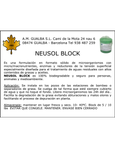 Neusol Block 5Lbs Bacterias... 2