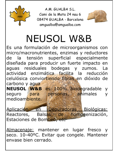 Neusol W&B - Bacterias para aguas... Neusol W&B - Bacterias para aguas...