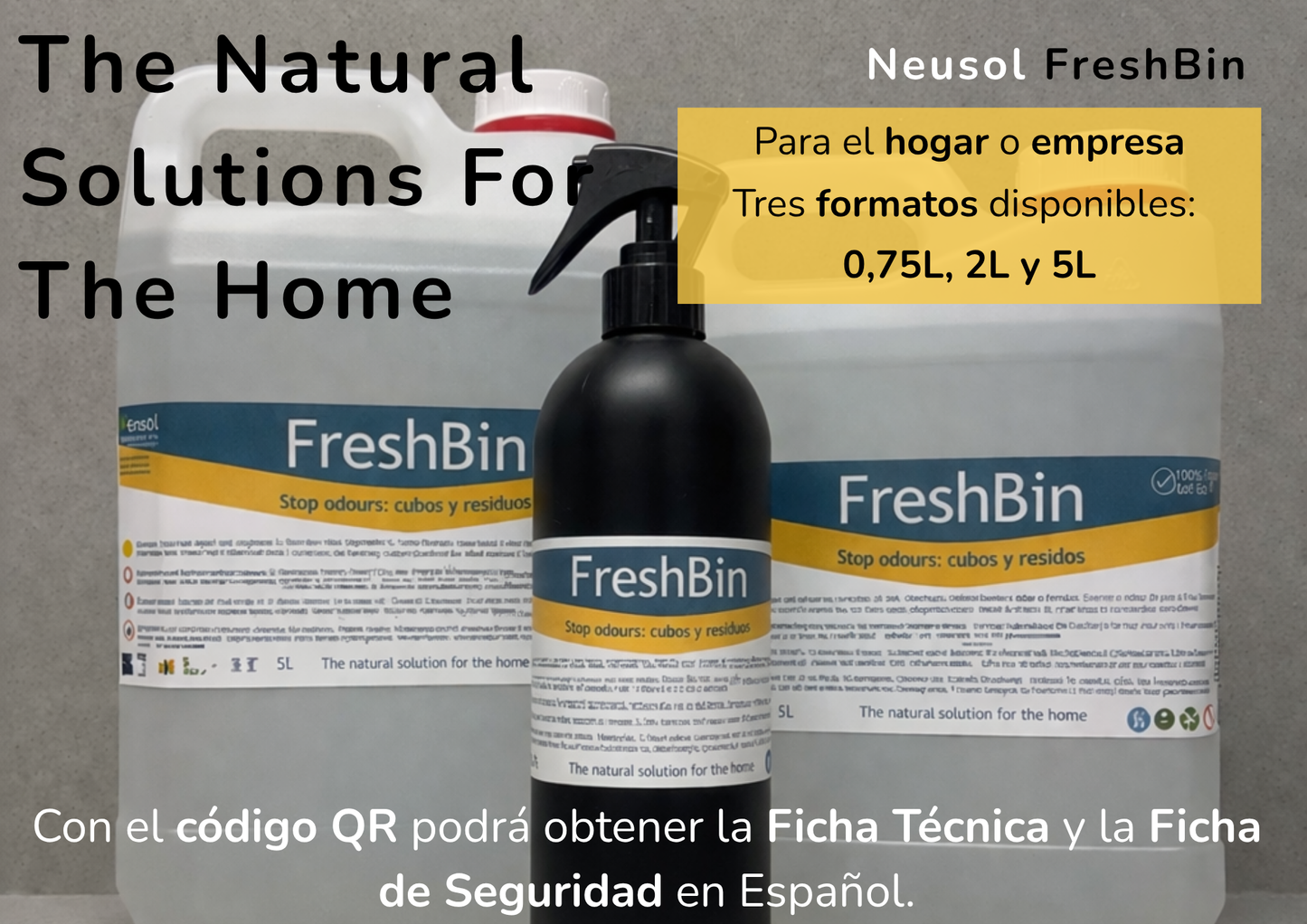 Neusol FreshBin – Neutralizador de olores para cubos de basura y contenedores