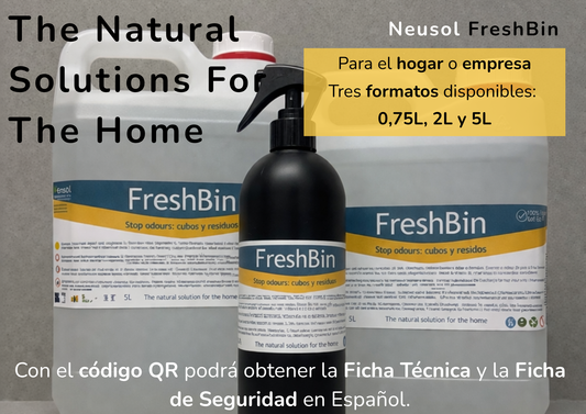 Neusol FreshBin – Neutralizador de olores para cubos de basura y contenedores