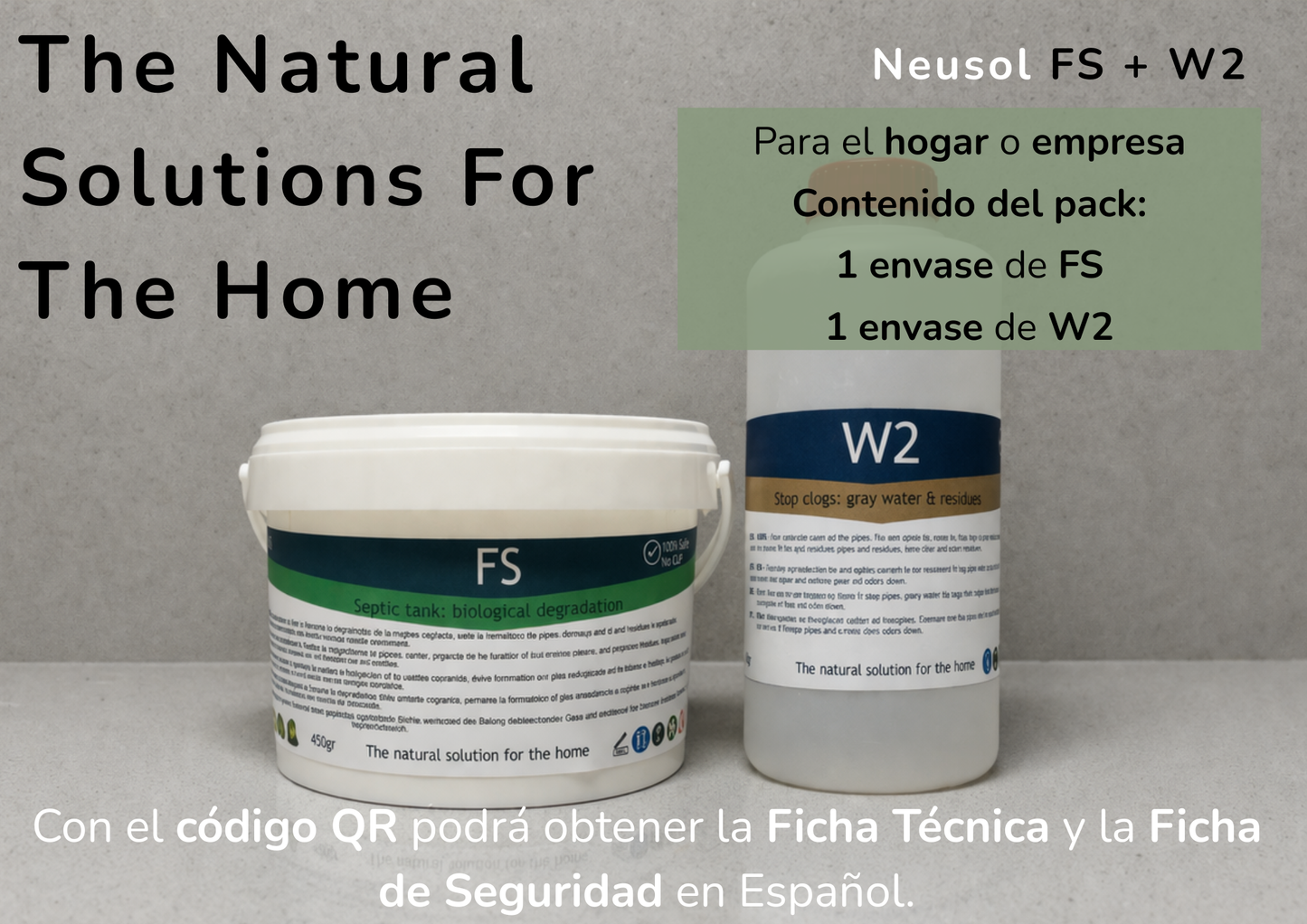 Neusol FS W2 – Pack completo para fosas sépticas