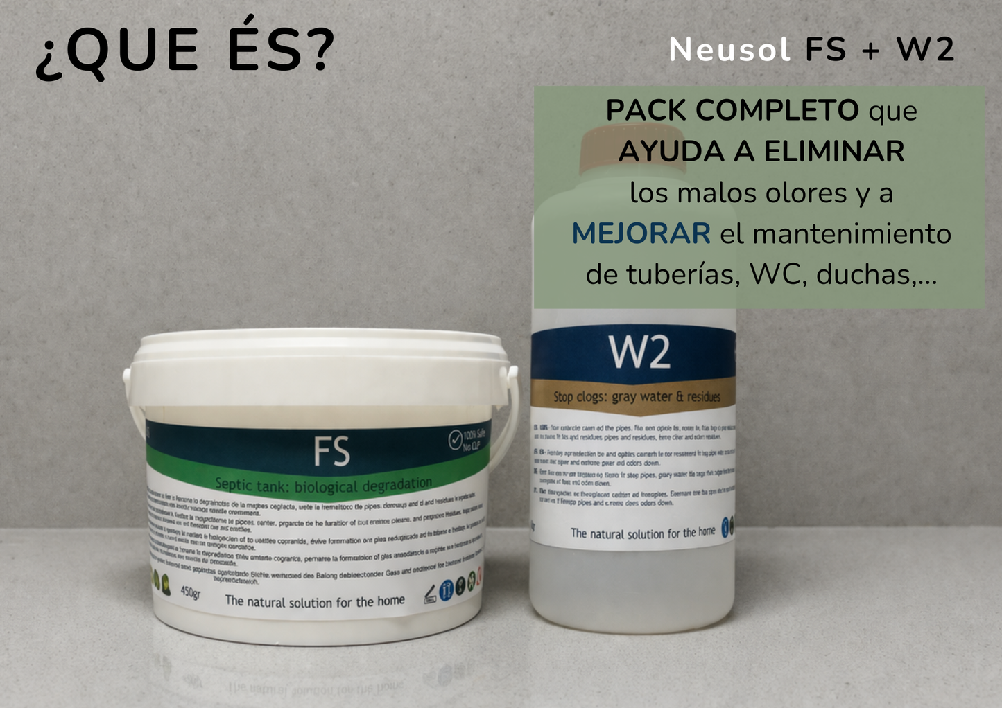 Neusol FS W2 – Pack completo para fosas sépticas