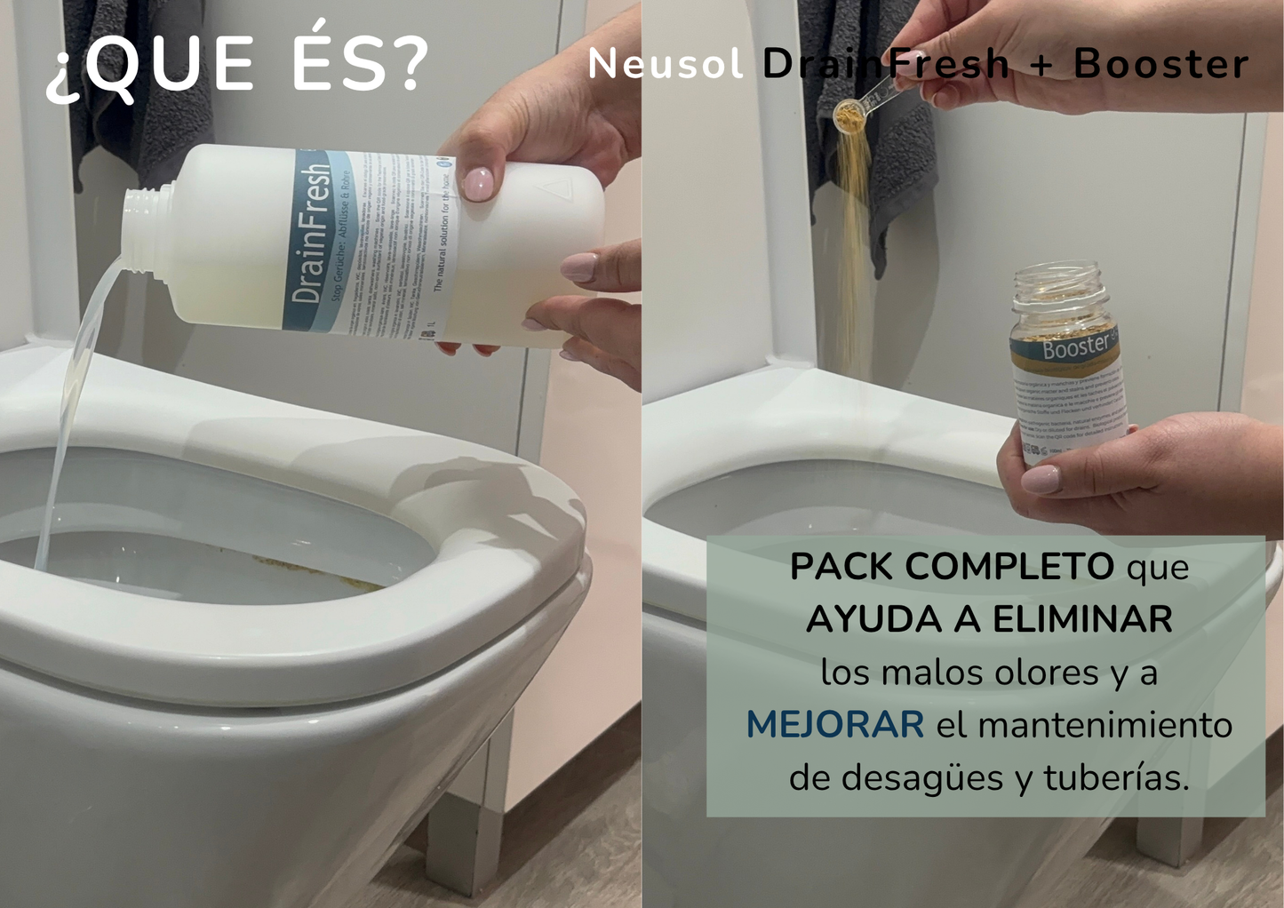 DrainFresh + Booster: doble acción contra los olores en desagües
