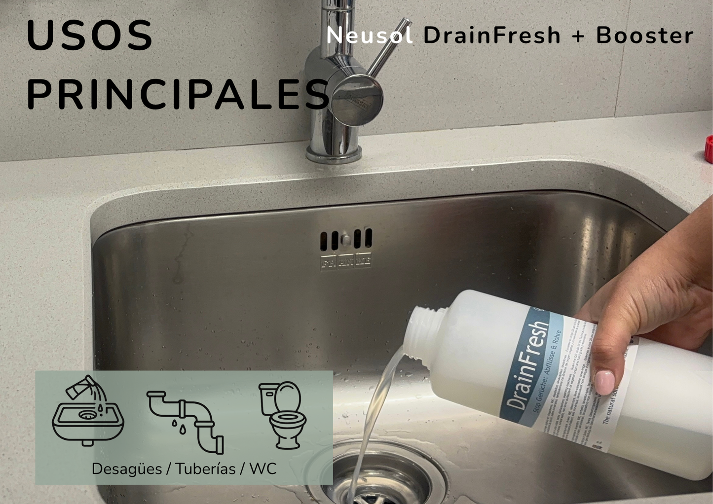 DrainFresh + Booster: doble acción contra los olores en desagües