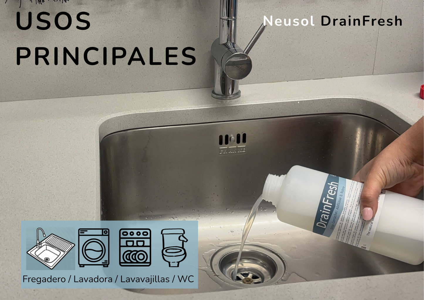 Neusol DrainFresh – Neutralizador de olores en desagües