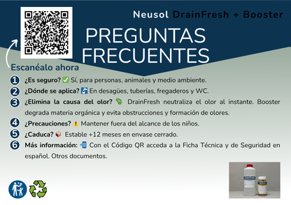 DrainFresh + Booster: doble acción contra los olores en desagües
