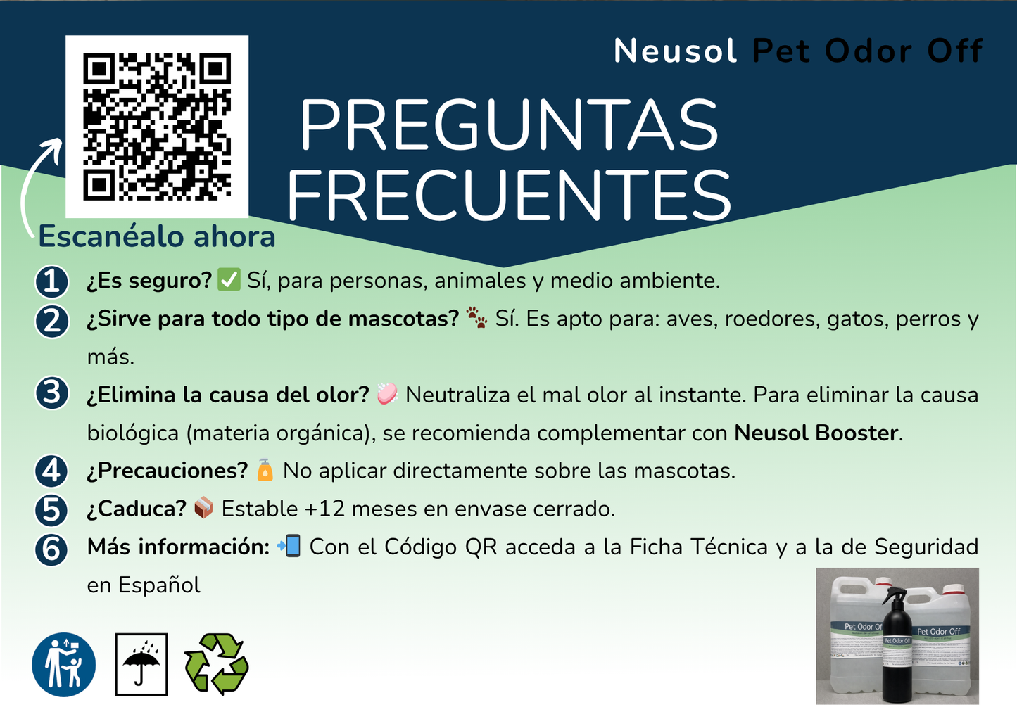 Neusol Pet Odor Off – Neutralizador de olores de mascotas