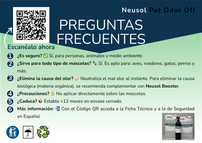 Neusol Pet Odor Off – Neutralizador de olores de mascotas