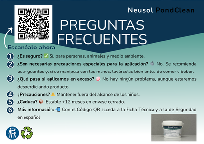 Neusol PondClean – Control biológico de algas y olores en estanques