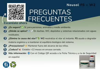 Neusol FS W2 – Pack completo para fosas sépticas