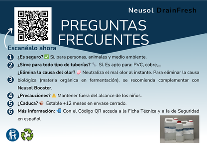 Neusol DrainFresh – Neutralizador de olores en desagües